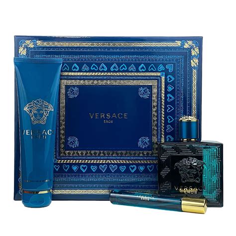 versace eros gift set with wallet|Versace Eros men gift set.